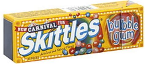 Skittles Carnival Bubble Gum - 30 ea, Nutrition Information | Innit