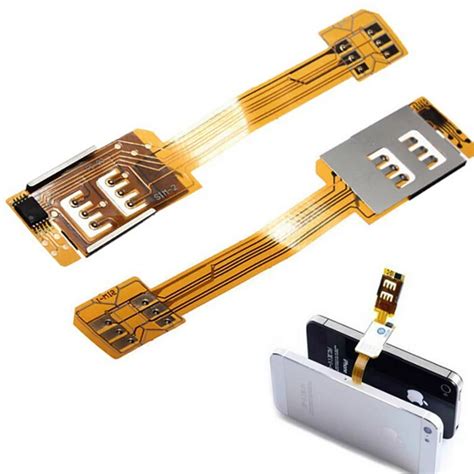 1PC Smartphone SIM Card Adapter For iPhone 5/6 Portable Dual SIM Card ...