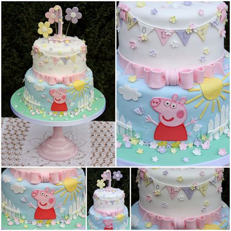 Tiers & Tiaras: Hollie's Peppa Pig 1st Birthday Cake