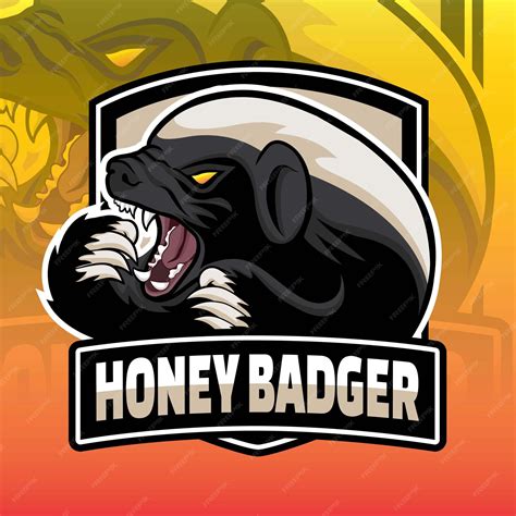 Premium Vector | Honey badger roaring vector design. angry honey badger ...