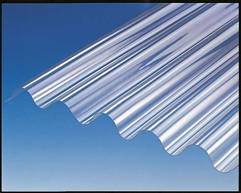 Bayer / GE Polycarbonate Sheet , Corrugated Greenhouse Panels High Strength