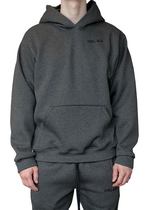 INKLAW ESSENTIAL HOODIE - DARK GREY - Inklaw Clothing