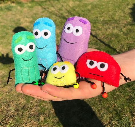 Storybots Inspired Felt Toys Mini Felt Toy Stuffed Storybots - Etsy UK