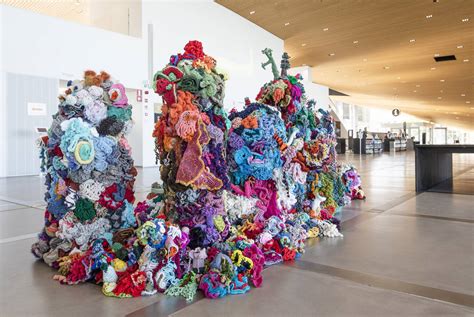 Crochet Coral Reef Project Satellite Reef - North Carolina Museum of Art