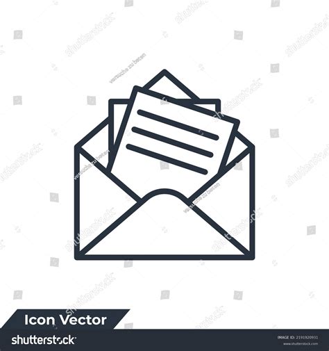 Email Icon Logo Vector Illustration Envelope Stock Vector (Royalty Free ...