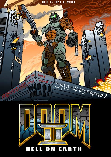 Doom 2: Hell On Earth poster by Jarol-Tilap on DeviantArt