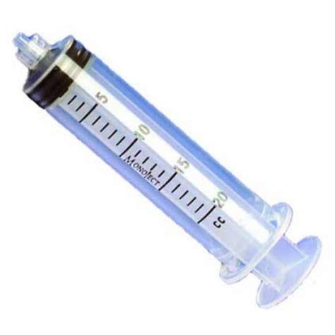 20 mL Syringe by Kendall Monoject with Luer Lock Tip, 8881520657 ...