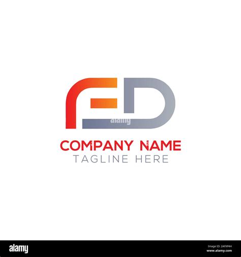 Initial FD Letter Linked Logo. Creative Letter FD Modern Business Logo ...