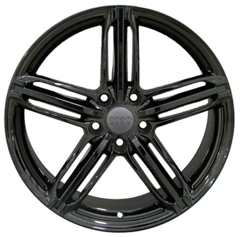 Audi RS6 Style Replica Wheels Black 18x8 SET