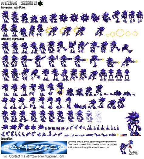 Custom Mecha Sonic Sprites