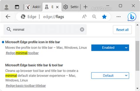 [Tip] Show User Profile Icon in Title bar in Microsoft Edge – AskVG