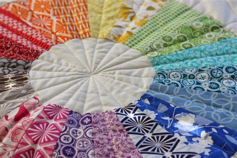 True Colors Modern Dresden Circle Quilt - Diary of a Quilter - a quilt blog