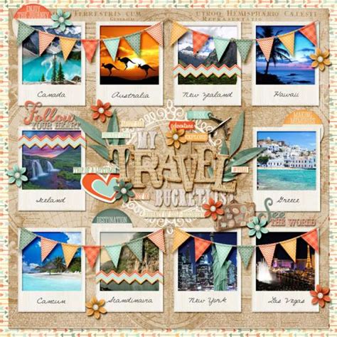 12 Travel Scrapbook Layout Ideas – Scrap Booking