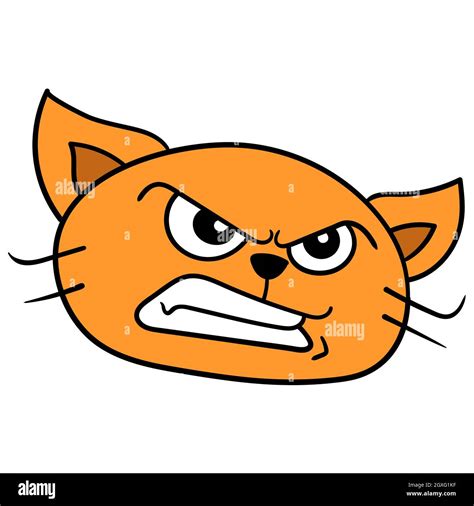 Cartoon angry cat hi-res stock photography and images - Alamy