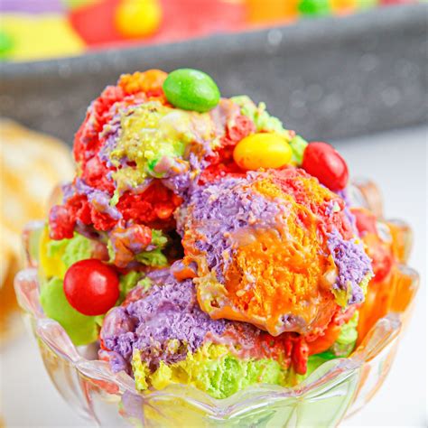 No Churn Skittles Ice Cream - Good Party Ideas