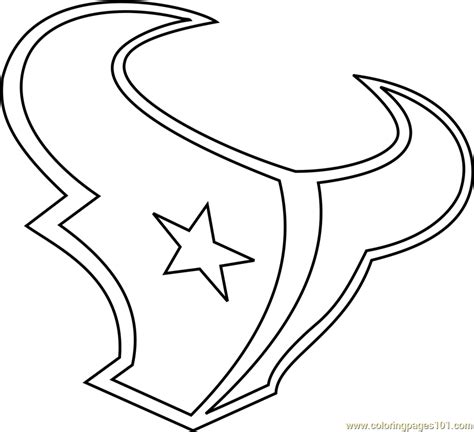 Houston Texans Logo Coloring Page for Kids - Free NFL Printable ...