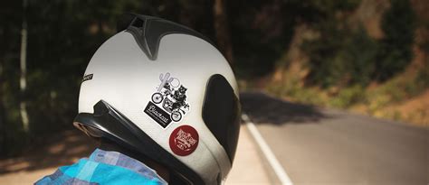 Motorcycle helmet stickers | Sticker Mule