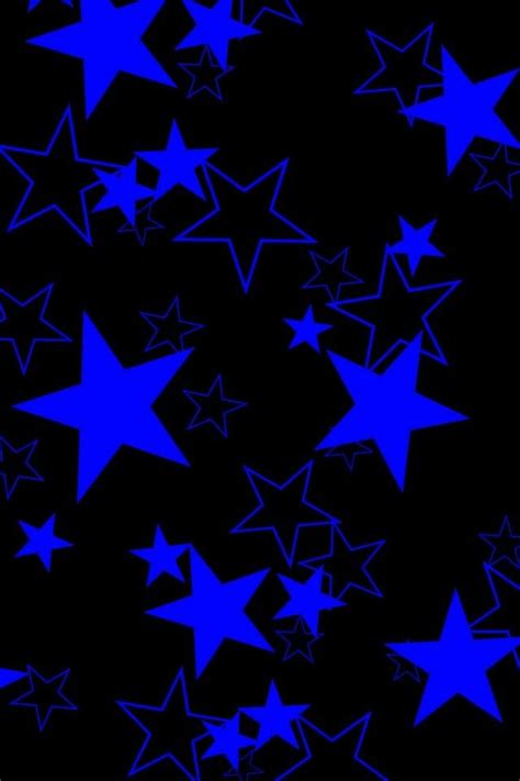 Blue Stars Background Wallpaper