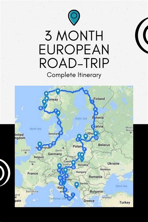 European Road Trip | European road trip, Road trip europe, Road trip map