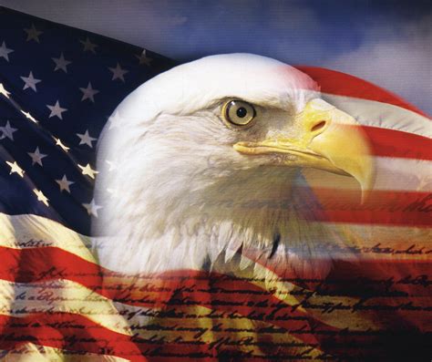 Patriotic Wallpaper USA Flag Eagle - WallpaperSafari