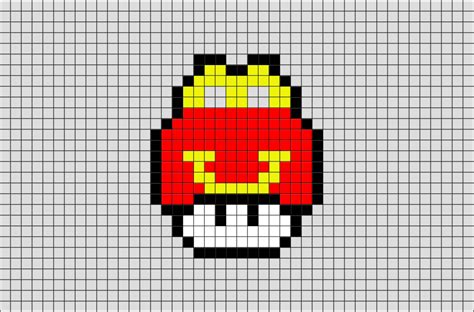 Mario Mushroom Pixel Art - Mario Mushroom Christmas Pixel Art ...