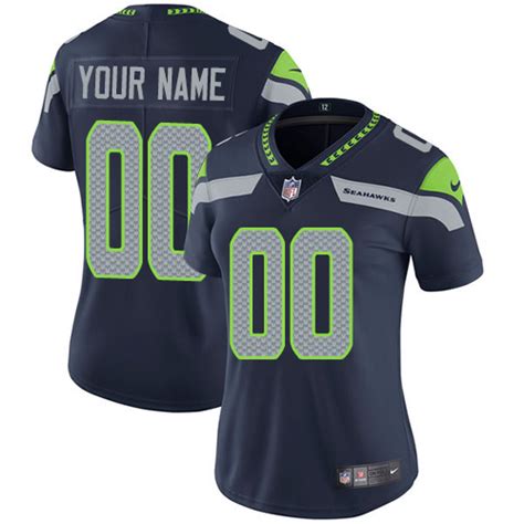 Nike Seattle Seahawks Customized Steel Blue Team Color Stitched Vapor ...