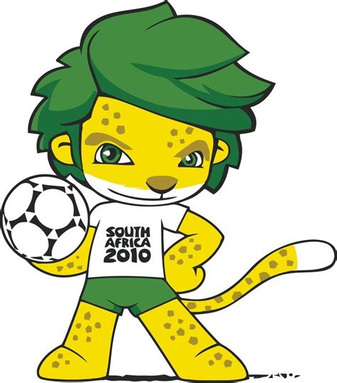 South Africa 2010 World Cup Mascot Zakumi Vector Adobe Ilustrator ...