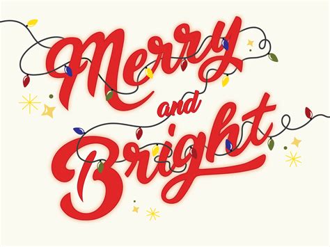 Merry and Bright by Jasmine Smith on Dribbble