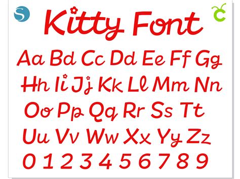 Hello Kitty font OTF, Hello Kitty Font SVG, Hello Kitty font - Inspire ...