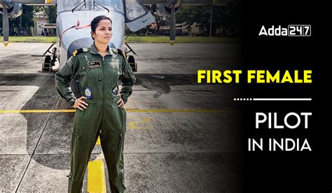 First Female Pilot in India, Know her Name