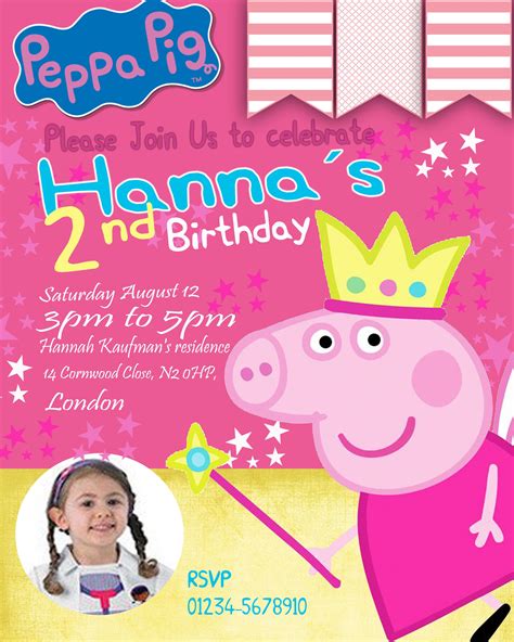 peppa pig birthday invitation – Ericvisser