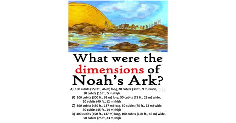 What were the dimensions of Noah’s Ark? - BIBLE QUIZ