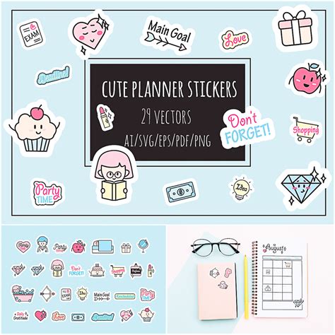 Cute Planner Stickers Collection | Free download