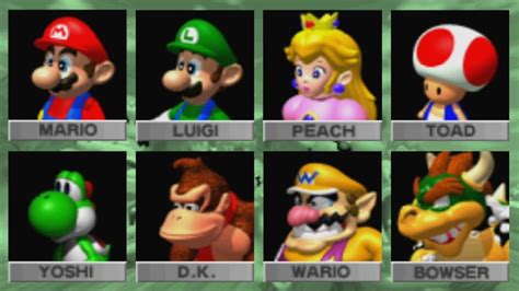 Mario Kart 64 Characters