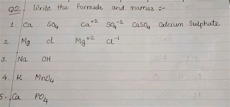 The correct formula of calcium hydrogen sulfate is