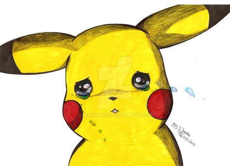 Pikachu.. Sad by Markth23 on DeviantArt