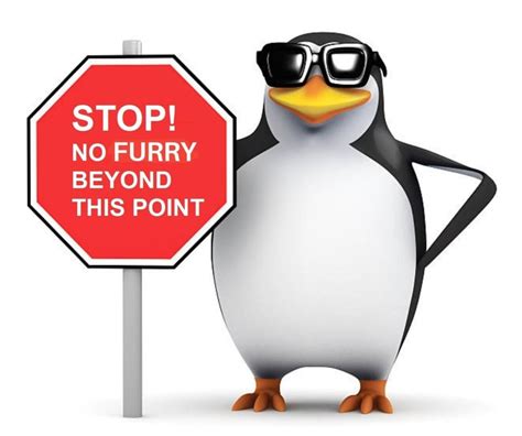 No Furry Penguin Blank Template - Imgflip