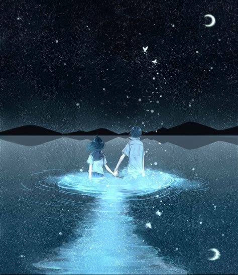 Night Anime Couple Wallpapers - Wallpaper Cave