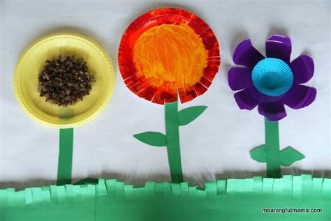 Paper Plate Flower Garden