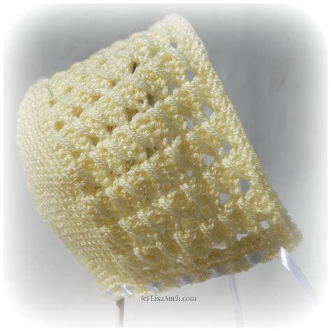 Free Crochet Patterns for Baby Bonnets – LisaAuch