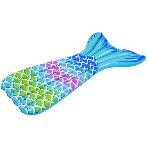 5.75' Blue and Green Mermaid Tail Swimming Pool Float - Walmart.com ...