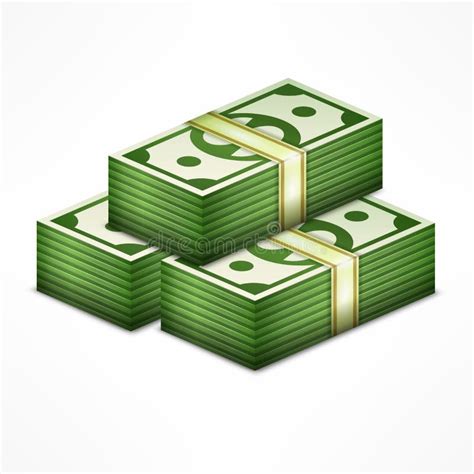 Piles of money stock vector. Illustration of isometric - 68603523