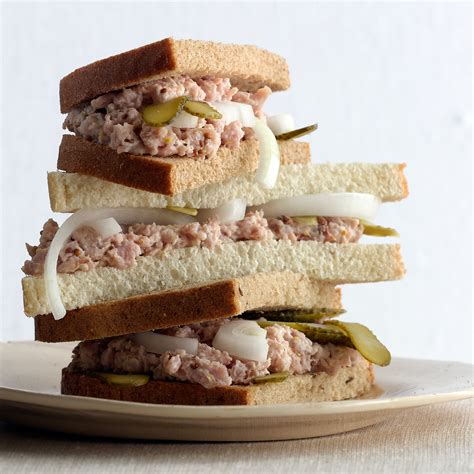 Deviled Ham and Pickle Sandwiches Recipe | Epicurious