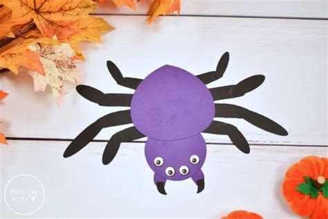 Halloween Spider Handprint Craft for Kids [Free Template] | Mombrite