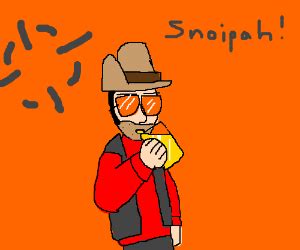 Sniper (TF2) Accidentally Drinks His Jarate - Drawception