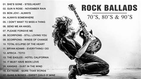 Rock Ballads 70s-80s-90s | The Best Rock Ballads Of All Time | Ballad ...