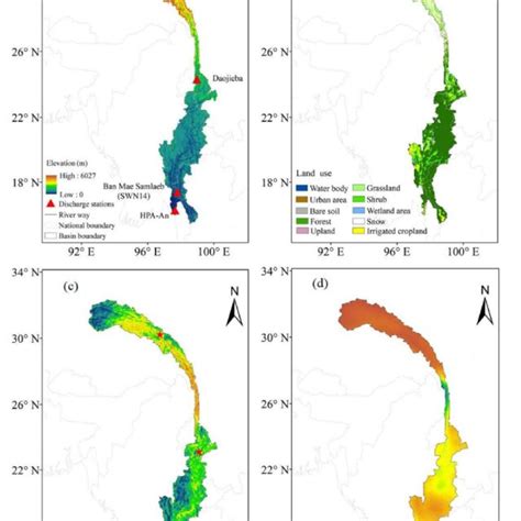 Basic information of the Nu-Salween River (NSR) basin, including (a ...