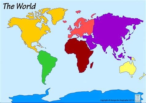 Outline Base Maps - Free Printable Map Of Continents And Oceans ...