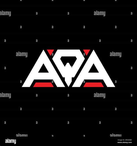 AQA triangle letter logo design with triangle shape. AQA triangle logo ...