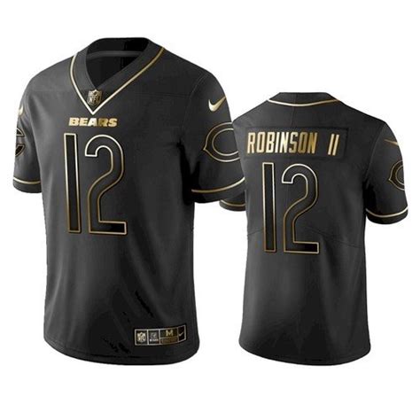 Bears Allen Robinson II All-Black Golden Edition Jersey – US Sports Nation